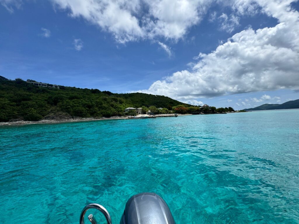 Blue water of St Thomas