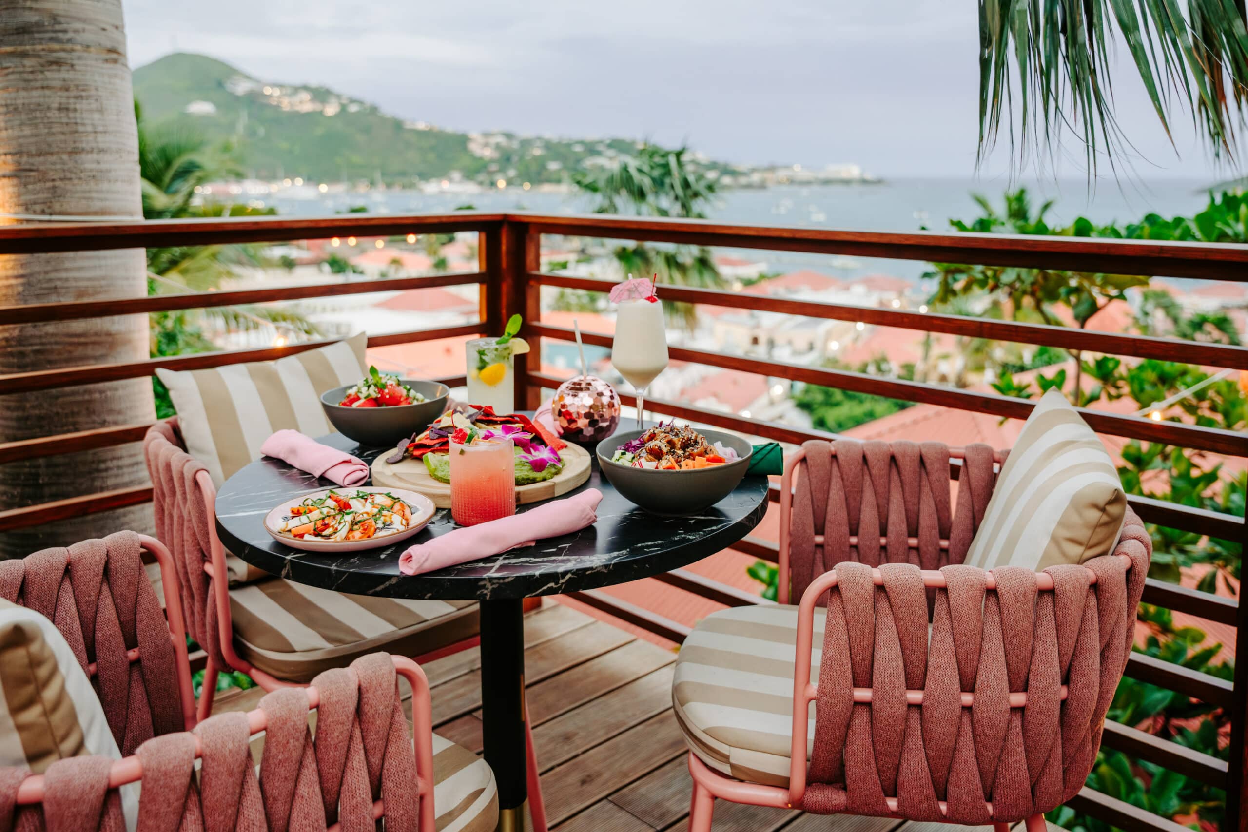 The Pink Palm Hotel - Beautiful view and delicious food on the terrace