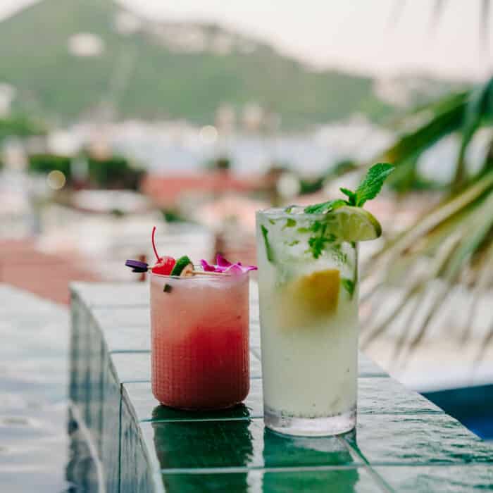 The Pink Palm Hotel - Cocktails by the pool