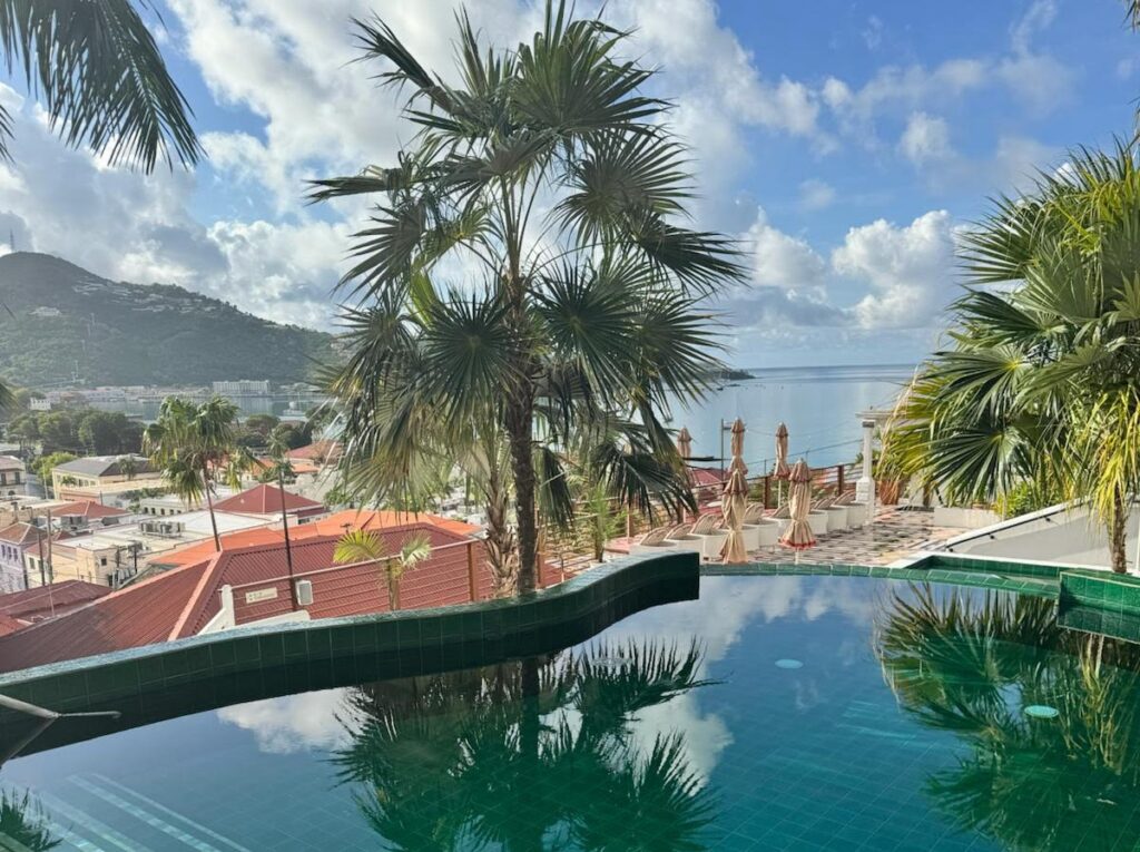 Front View Pink Palm Hotel